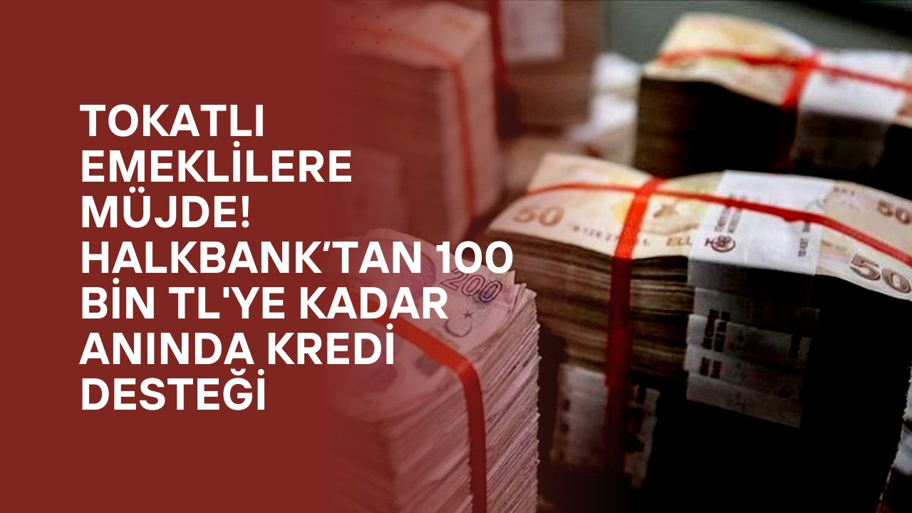 Tokatlı Emeklilere Müjde! Halkbank’tan 100 Bin TL'ye Kadar Anında Kredi Desteği