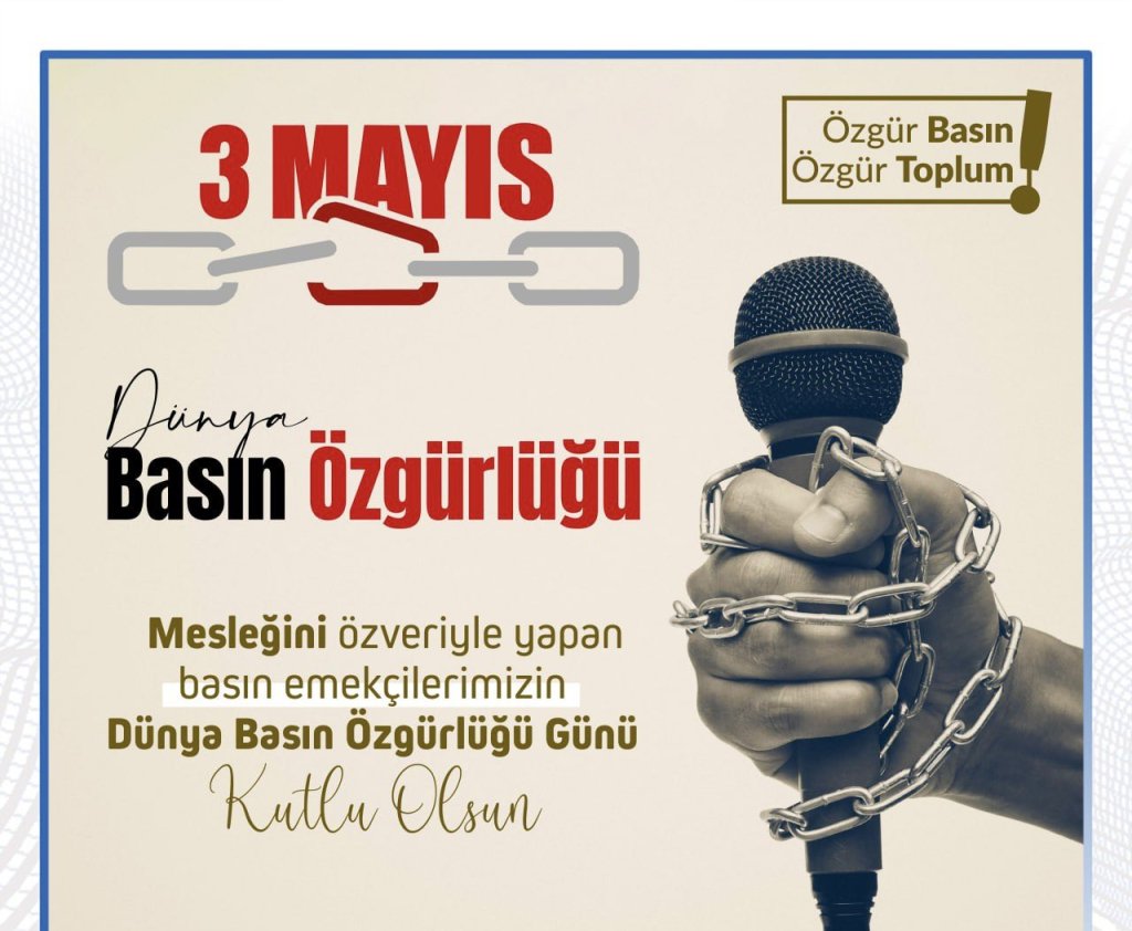Kadim Durmaz’dan 3 Mayıs Mesajı: “Basın Özgürlüğü Demokrasinin Temelidir”