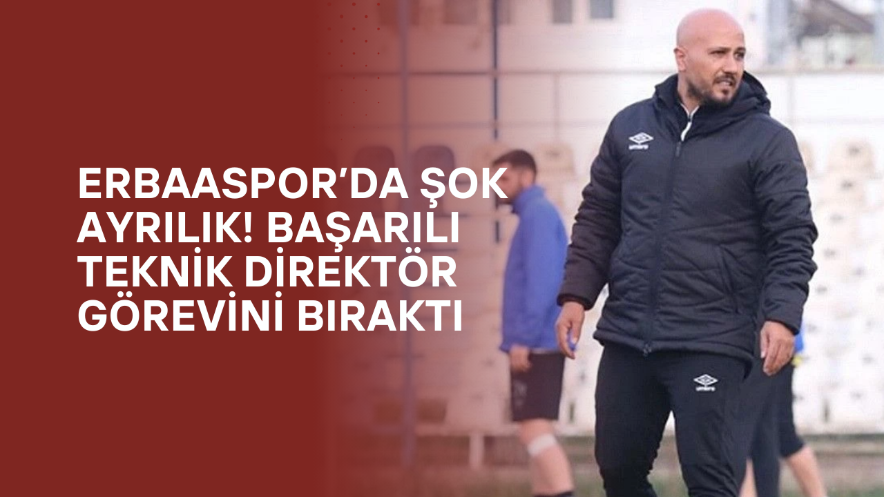 Erbaaspor’da Şok Ayrılık! Başarılı Teknik Direktör Görevini Bıraktı