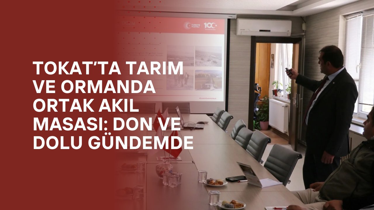 Tokat’ta Tarım ve Ormanda Ortak Akıl Masası: Don ve Dolu Gündemde