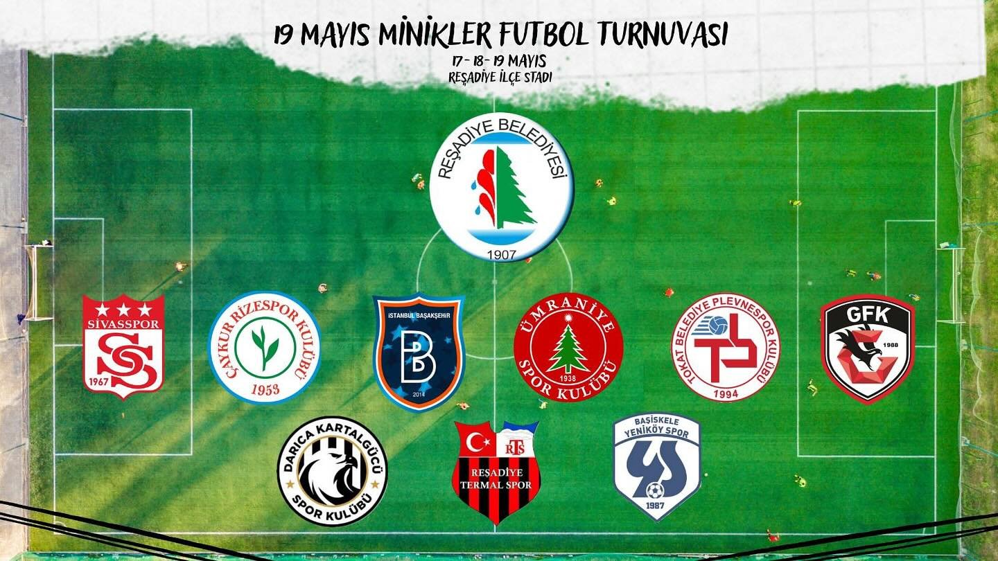 Süper Lig Devleri Reşadiye'de! 19 Mayıs'ta Gaziantep, Başakşehir, Sivasspor ve Rizespor Geliyor!